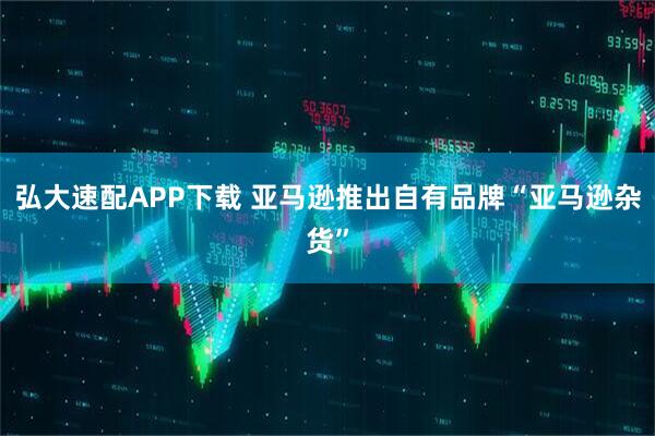 弘大速配APP下载 亚马逊推出自有品牌“亚马逊杂货”