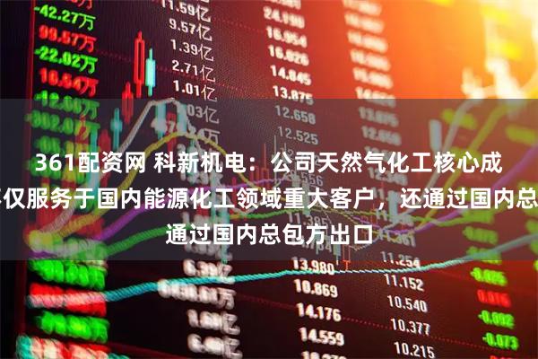 361配资网 科新机电：公司天然气化工核心成套设备不仅服务于国内能源化工领域重大客户，还通过国内总包方出口